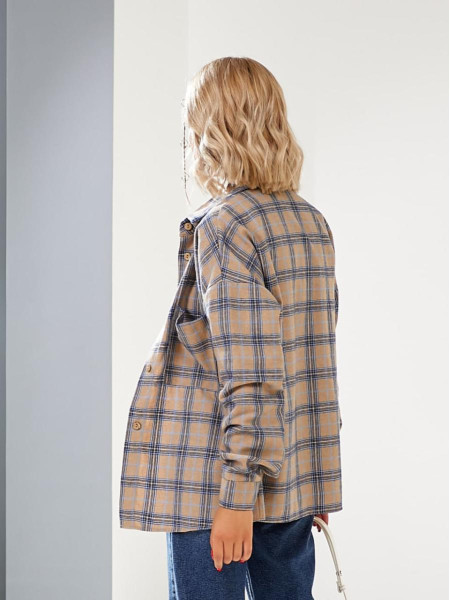 Сорочка в клітинку з фланелі 