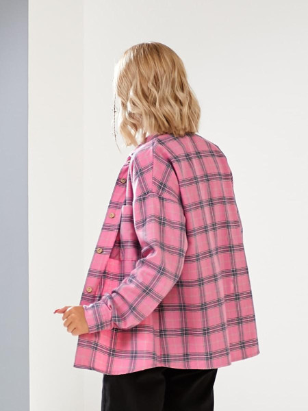 Сорочка в клітинку з фланелі 