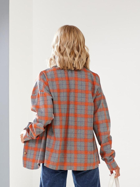 Сорочка в клітинку з фланелі 