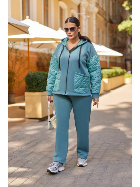 Теплий жіночий прогулянковий костюм 