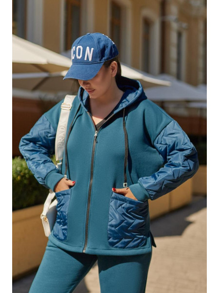 Теплий жіночий прогулянковий костюм 