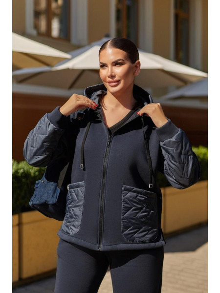 Теплий жіночий прогулянковий костюм 