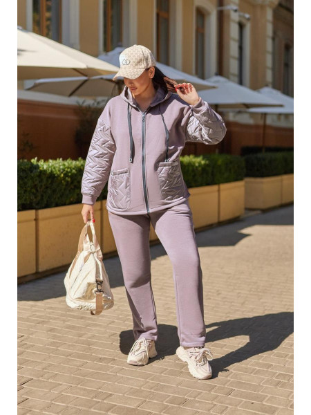 Теплий жіночий прогулянковий костюм 