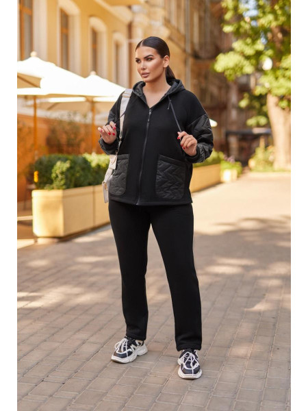 Теплий жіночий прогулянковий костюм 