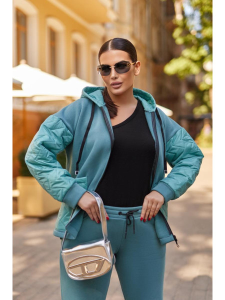 Теплий жіночий прогулянковий костюм 
