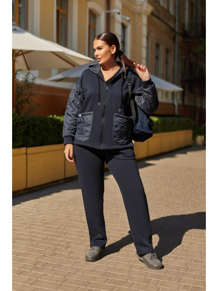 Теплий жіночий прогулянковий костюм 