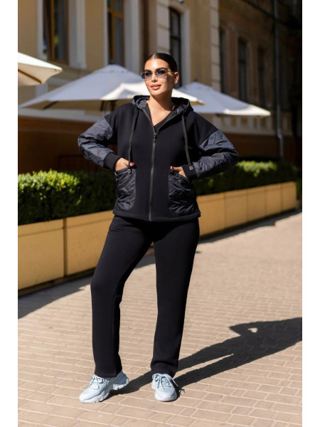 Теплий жіночий прогулянковий костюм 