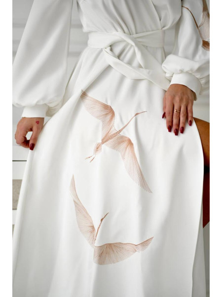 Сукня з вишивкою птахи 