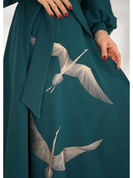 Сукня з вишивкою птахи 