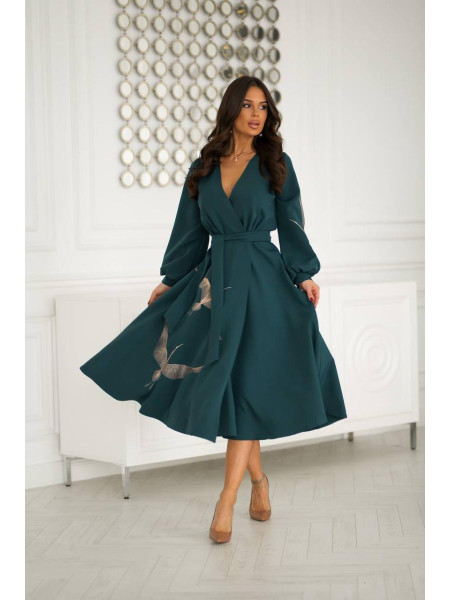 Сукня з вишивкою птахи 