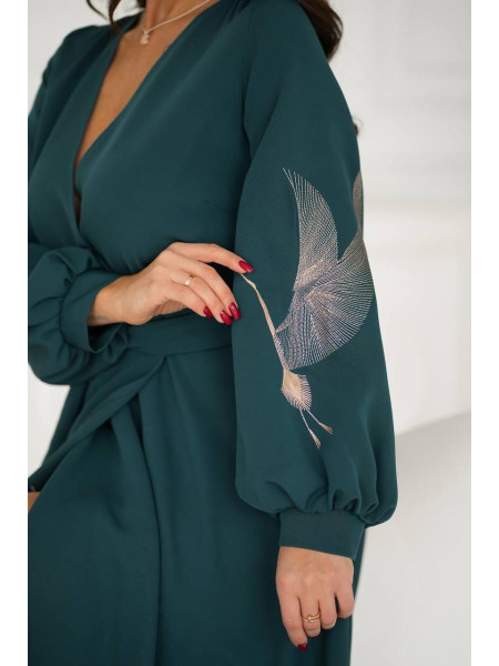 Сукня з вишивкою птахи 