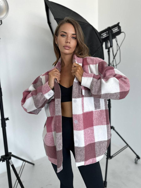 Сорочка тепла у клітинку з кашеміру 