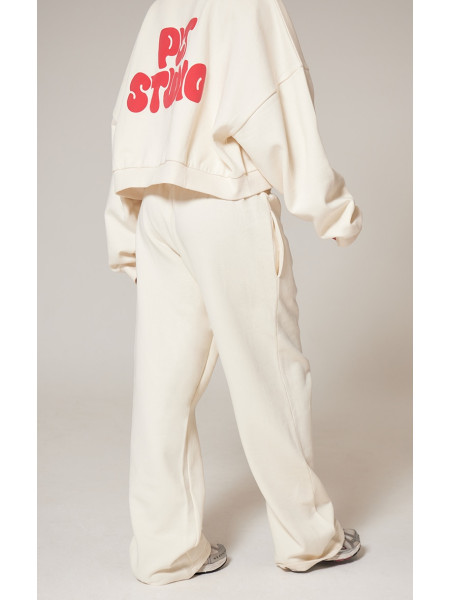 PrettyLittlething Pand Premium Studio Print Пряма бігова нога