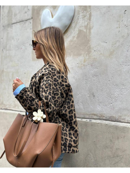 Кашеміровий бомбер анімалістичний принт 