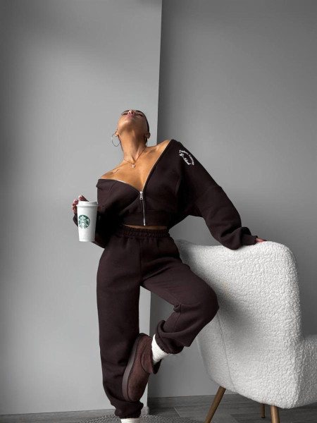 Спортивний костюм укорочена кофта 