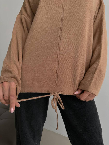 Подовжений светр куліска 