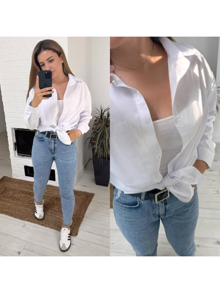 Сорочка котонова карман 