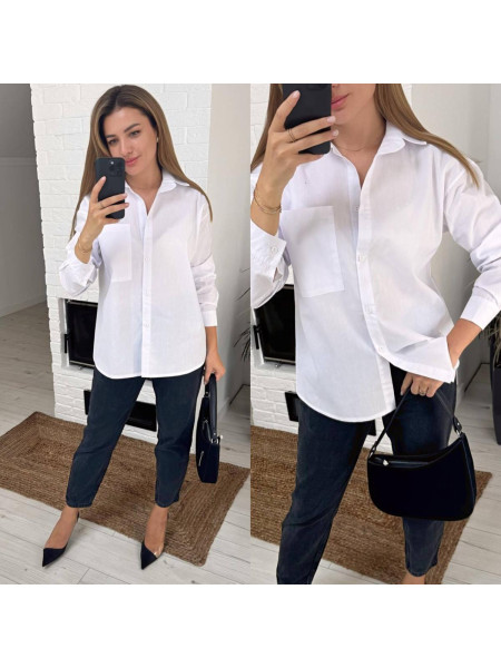 Сорочка котонова карман 