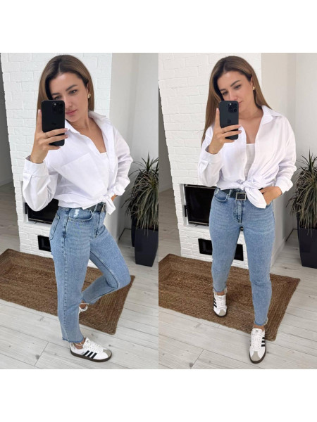 Сорочка котонова карман 