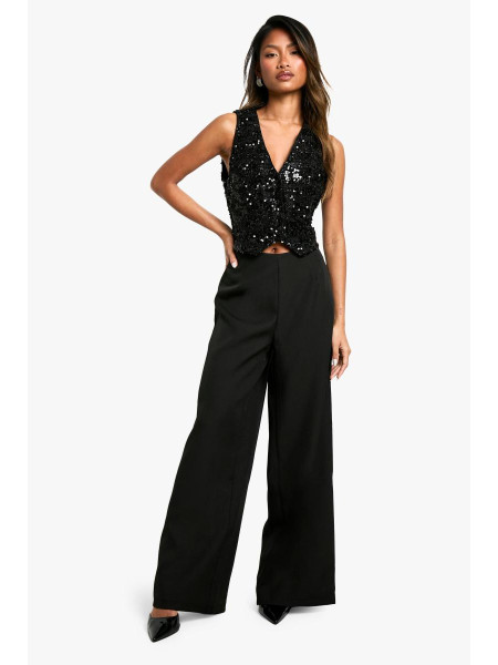 Жилет преміум-класу з паєтками з букле