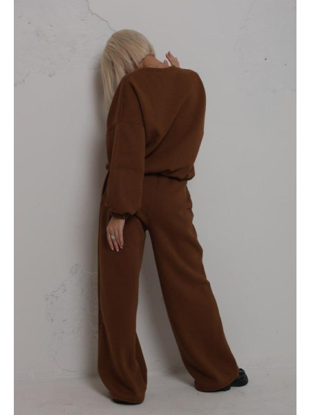 Брючний теплий костюм 