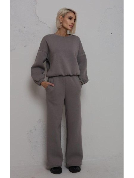 Брючний теплий костюм 