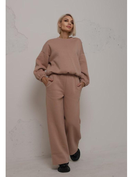 Брючний теплий костюм 