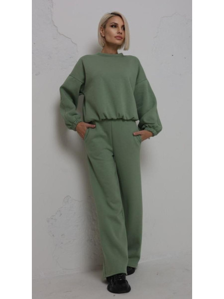 Брючний теплий костюм 