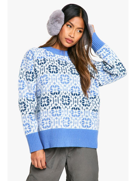 Різдвяний джемпер великого розміру преміум-класу Fairisle