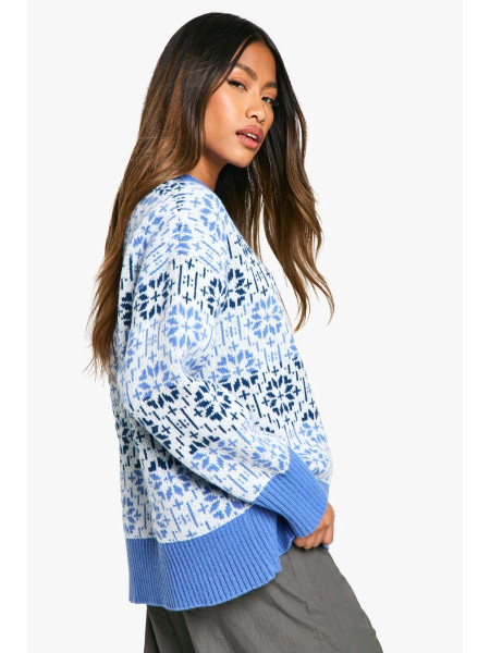 Різдвяний джемпер великого розміру преміум-класу Fairisle