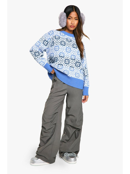 Різдвяний джемпер великого розміру преміум-класу Fairisle