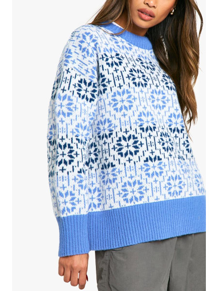 Різдвяний джемпер великого розміру преміум-класу Fairisle