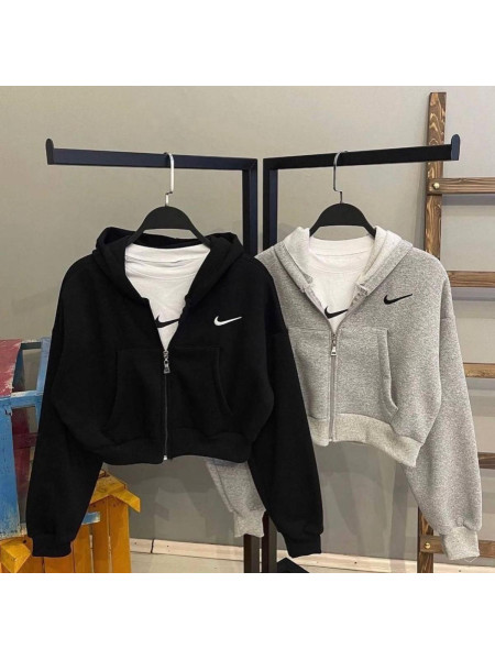 Вкорочена худі на змійці 