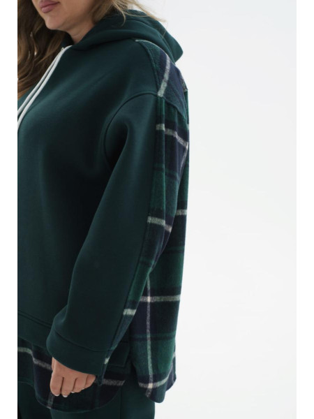 Спортивний костюм на флісі втавки клітинки 