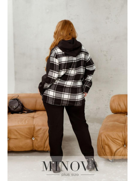 Спортивний костюм на флісі втавки клітинки 