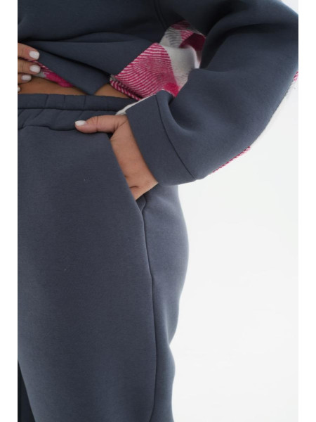 Спортивний костюм на флісі втавки клітинки 