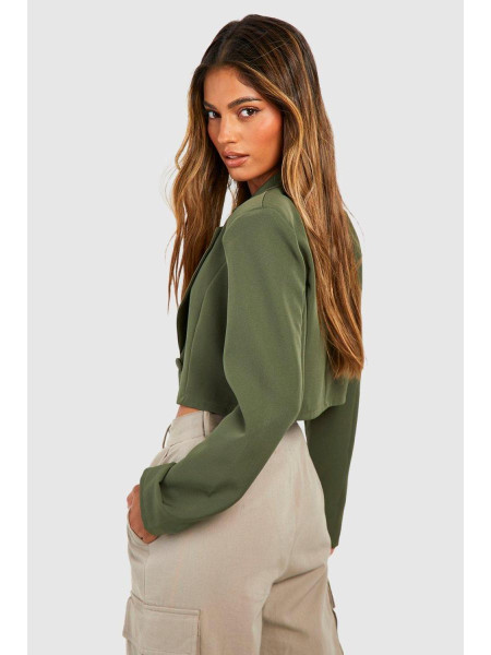 Базовий плетений укорочений блейзер на один гудзик