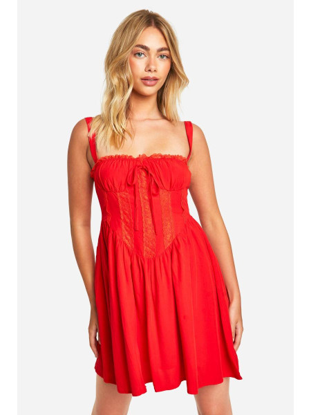 Мереживна корсетна сукня