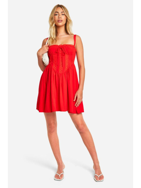 Мереживна корсетна сукня