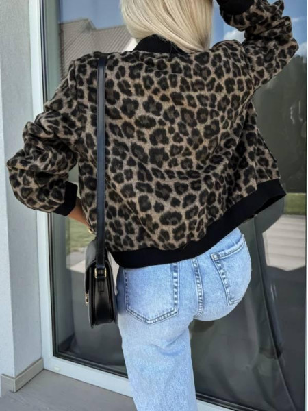 Кашеміровий анімалістичний бомбер 