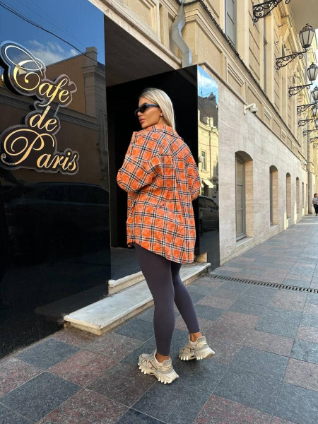 Сорочка оверсайз в клітинку 