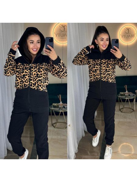 Спортивний флісовий костюм вставка 