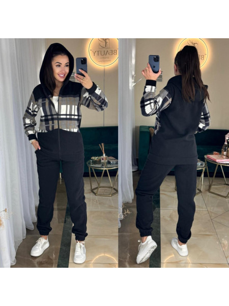 Спортивний флісовий костюм вставка 