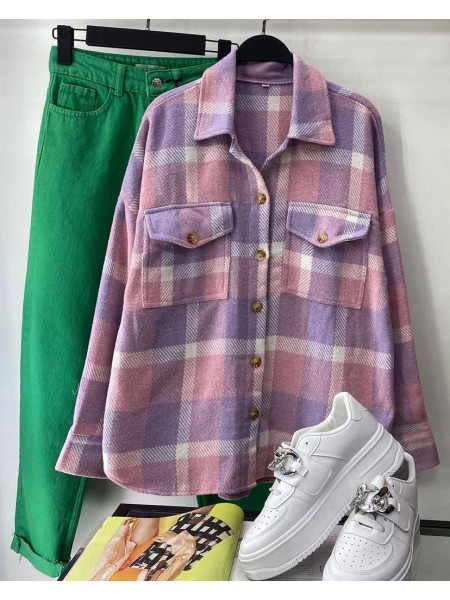 Сорочка кашемірова в клітинку 