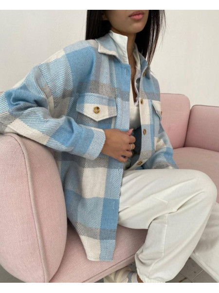 Сорочка кашемірова в клітинку 