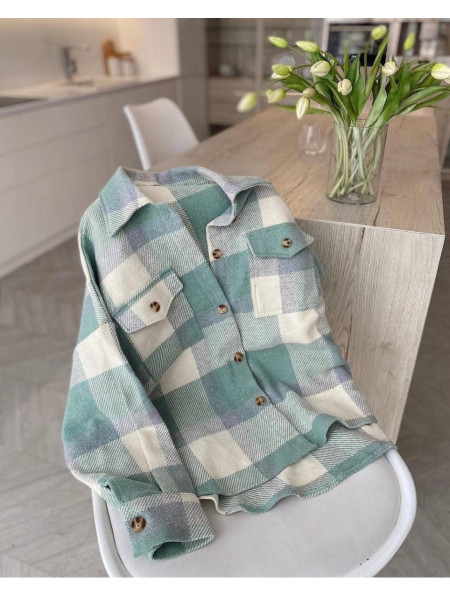 Сорочка кашемірова в клітинку 