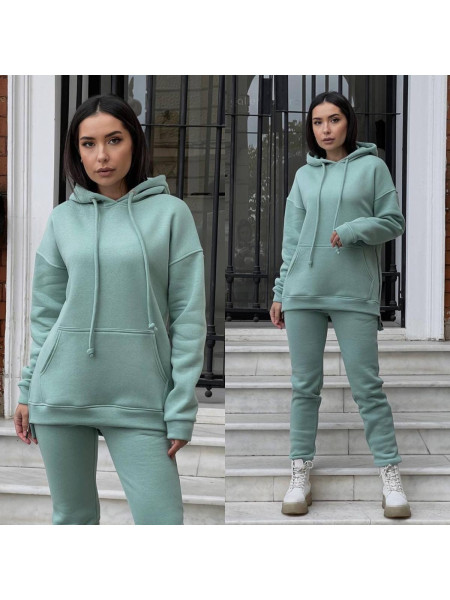 Спортивний якісний костюм із змійками на флісі 