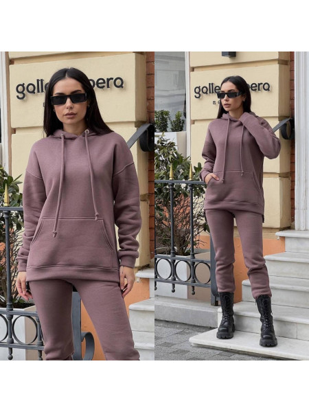 Спортивний якісний костюм із змійками на флісі 