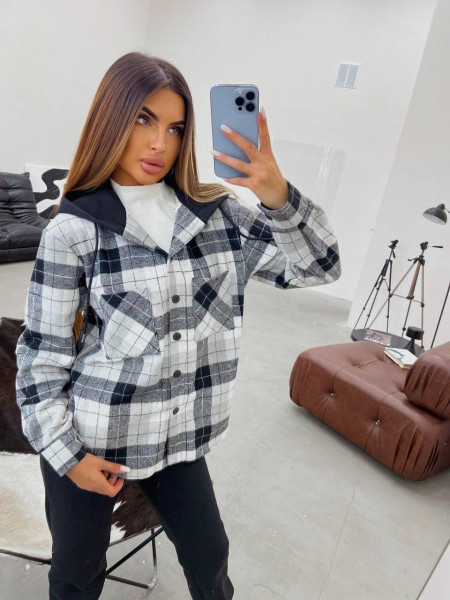 Костюм сорочка клітинка джогери 