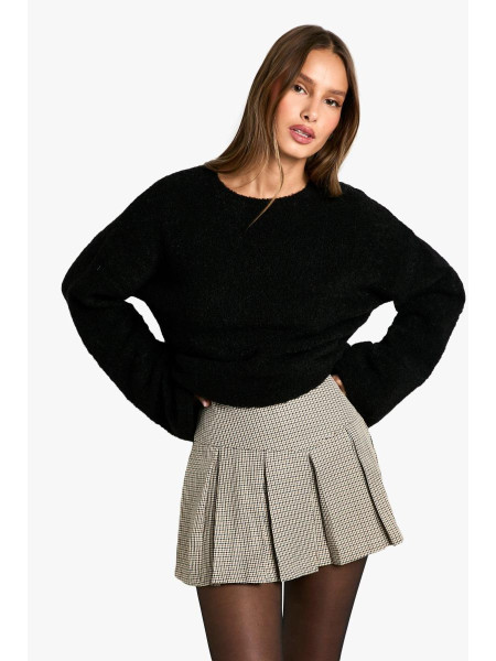 Мікро-міні-спідниця в клетку в тон